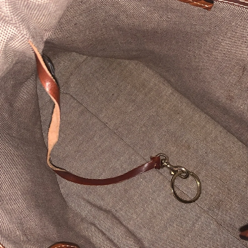 DOONEY & BOURKE LARGE FLORENTINE BROWN ZEBRA PRINT LEATHER HANDBAG - Picture 15 of 15